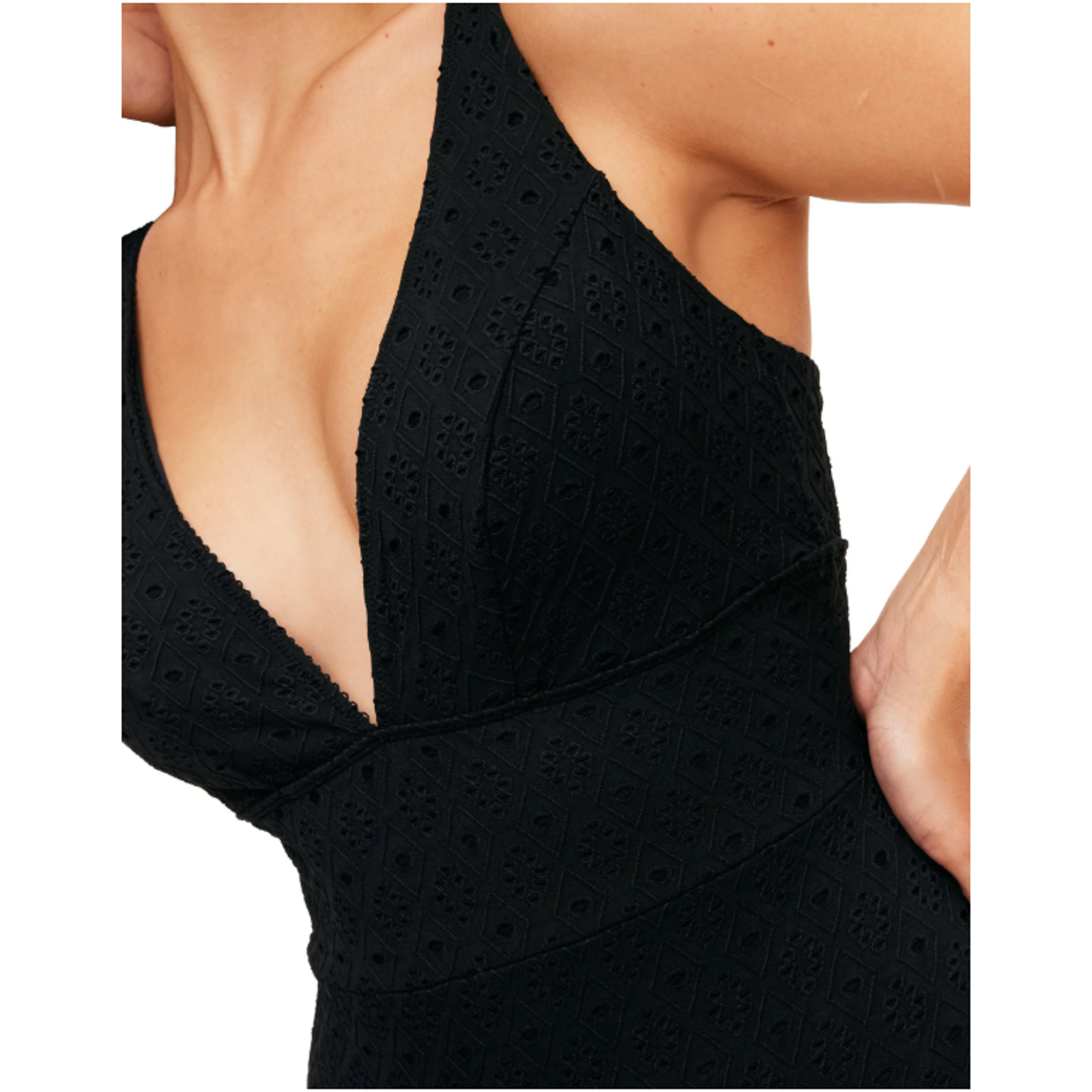 Nwt Adore Me One Piece Swimsuit Womens 3x Black V-Neck Lace Boho Sw-13147-Onp — image 3 of 8